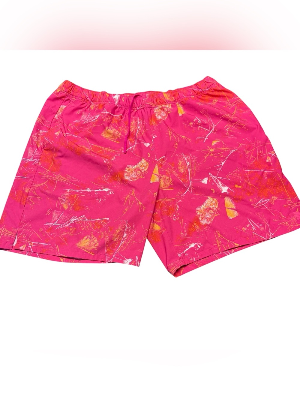 The North Face Wander Short Mens Size XXLarge Pink Glo Valley Print Drawstring